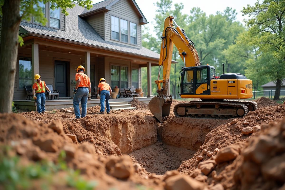 Foundation repair process in Abilene with professional pier installation