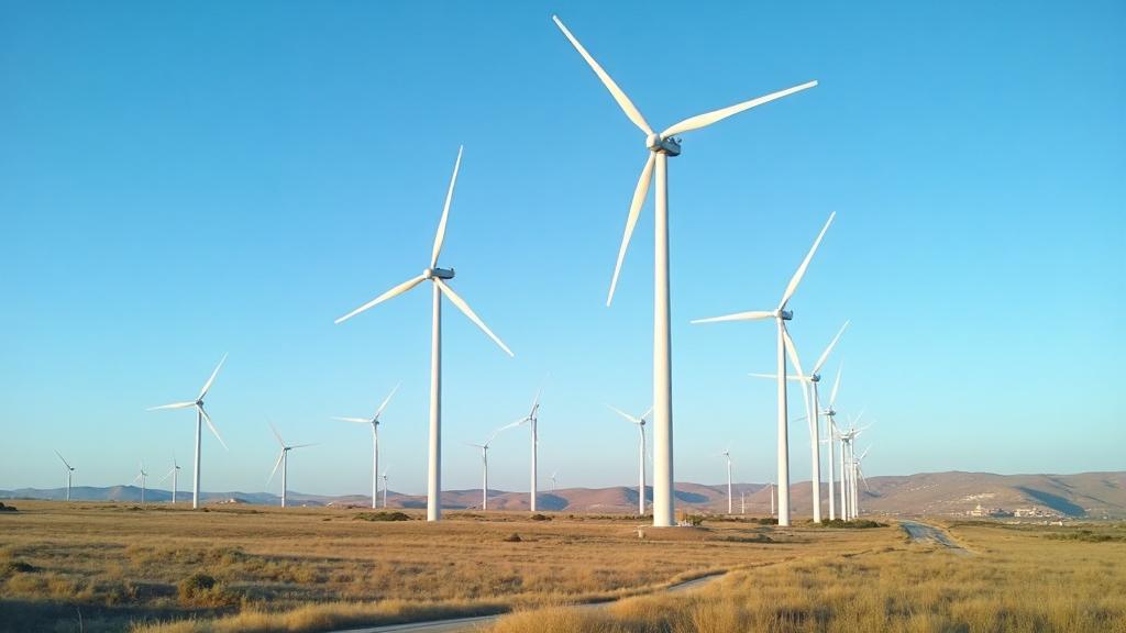 Sweetwater wind turbines - famous renewable energy landmark serving our community